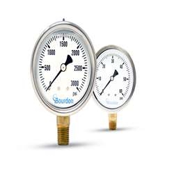 Industrial Series Liquid Filled MAX series Bourdon Gauges